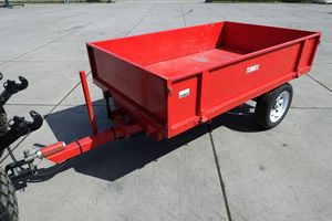 Tracteur à benne basculante hydraulique à 2 roues, moteur à engrenages, meilleur prix, vente en stock, 4 roues, 3 à 10 tonnes, remorque agricole - Product Image 5