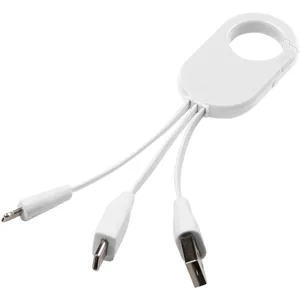 Charging cable 3 in 1 Troop personalized gadgets - Product Image 1