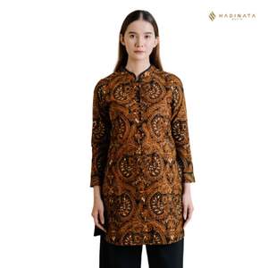 Premium PJG Women Batik <b>Dress</b> Cotton <b>50s</b> with Timeless Elegant Fashionable Design Handmade From Indonesia - Product Image 2