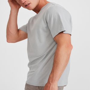 เสื้อยืดริงเกอร์ไหล่ตกขนาดใหญ่สำหรับผู้ชายผ้าฝ้าย100% ออกแบบได้ตามต้องการคุณภาพสูง - Product Image 4