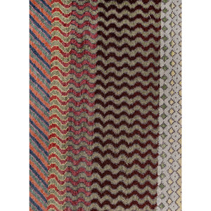 Alfombras Anudadas a Mano de Lana y Seda de Bambú con Patrón Geométrico Manchaha, Rosa y Morado, para Uso Doméstico, Modelo LES-2870 - Product Image 3