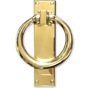 Home Decor <b>Gold</b> Metal <b>Door</b> <b>Knocker</b> Durable Entry <b>Door</b> Hardware for Main Gate Exterior Decorative Traditional Classic Finish - Product Image 4