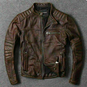 High Quality Men Clothing Cowhide <b>Jacket</b> New Arrival Best Selling Price Men Custom Leather <b>Jacket</b> - Product Image 3