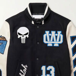 Nouvelle veste Lettermen de style de rue pour hommes vestes de baseball personnalisables en gros avec options OEM de taille et de conception - Product Image 4