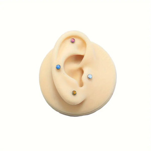 Youkeenジュエリーオパールプッシュin LabretトップピアスジュエリーG23チタンエンドスレッドレストップ耳ゴールドヘリックス卸売コスト - Product Image 5