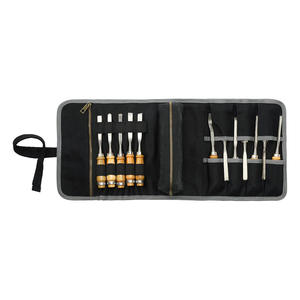 Conception OEM/ODM, rouleau à outils en toile cirée résistante à l'eau, grande capacité, organisateur à 7 emplacements, poche zippée, pochette détachable, réglable - Product Image 1