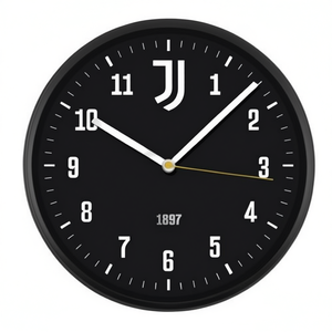 JUVENTUS 30cm <b>White</b> and Black Wall <b>Clock</b> Model 00875JU2 - Product Image 2