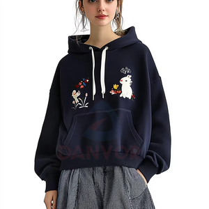Sudadera con Capucha de Forro Polar Grueso de Primera Calidad para Mujer, con Logotipo Frontal, para Deportes de Invierno, con Bordado - Product Image 1