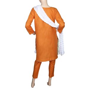 Traje de 3 piezas bordado para mujer - Color mostaza - Product Image 4