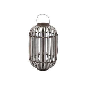 Linterna de vela galvanizada con juego de vidrio transparente de 2 linterna decorativa de festival para uso doméstico y en el jardín - Product Image 4