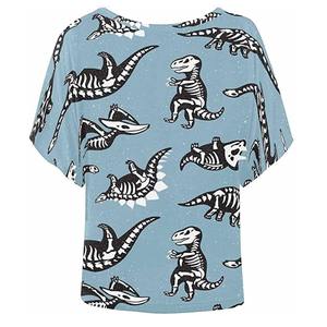 Camiseta informal de manga corta para mujer, diseño personalizado, estampado completo, poliéster ecológico, seda, secado rápido, deporte de gran tamaño - Product Image 4