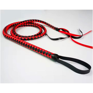 Fouet de cheval sexy Fouet de taureau en cuir pour adultes, accessoire de jeu BDSM - Product Image 4