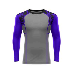 เสื้อป้องกันผื่น UPF50แขนยาวสำหรับผู้ชายระบายอากาศได้ดีแห้งเร็ว - Product Image 3