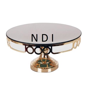<b>3</b> <b>Tier</b> Top Trending Aluminium Metal Rounded <b>Cake</b> <b>Stand</b> Standard Size Multilevel Cup <b>Cake</b> Server <b>Stand</b> For Luxury Christmas Party - Product Image 3