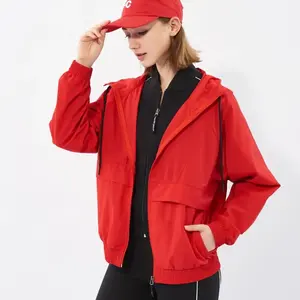 Chaqueta cortavientos sostenible unisex ligera y transpirable para correr y actividades deportivas Top de gimnasio - Product Image 1