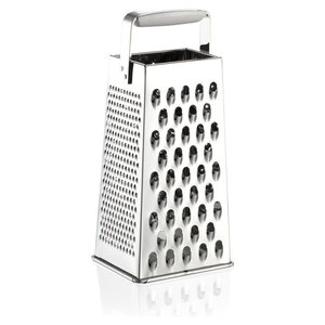Grattugia 4 lati Acciaio (10x8x25cm) COOK & GO Cromo lucido 23120 - Product Image 3