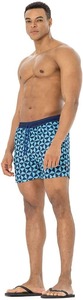 High Street Men's Summer Casual Mesh Shorts Patrón sólido Ecológico 5-Inseam Waisted Print Shorts - Product Image 6