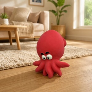 BeBe <span class=keywords><strong>Happy</strong></span> Octopus Giocattolo Sonoro per Cani in Lattice Naturale Ecologico, Interattivo per Cuccioli e Cani di Piccola e Media Taglia, Pronto per la Spedizione - Product Image 2