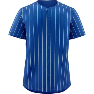 Jeunes hommes femmes maillot de Baseball personnalisé bouton complet chemise de Softball Logo brodé attirail sergé nom vêtements de sport respirants - Product Image 1