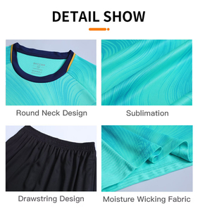 Ensemble de maillots de football pour enfants et hommes à sublimation personnalisée Uniforme d'équipe respirant et automatisé pour les entraînements de club de football - Product Image 2