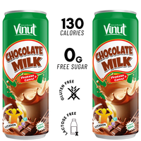 Bebida de Leche con Chocolate y Alto Contenido de Calcio y Proteína, 355 ml, en Lata, Fabricación en Vietnam, Marca Blanca OEM, Muestra Gratuita