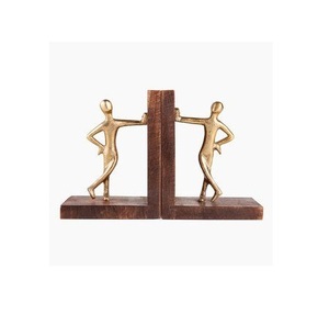 Sujetalibros metálicos para oficina en casa, diseñados para mantener los espacios de trabajo organizados con un soporte resistente y elegante - Product Image 3