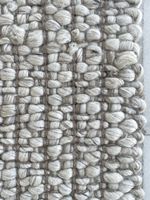 Factory Price Indian Hand Woven Flat Weave Thick Wool Rug 100% Undyed Natural Color Non-Slip Textured Yarn Modern Home