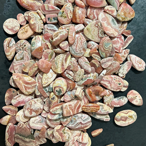 Piedra preciosa suelta de Rodocrosita Rosa natural al por mayor, varias formas, cabujón pulido, piedra de cristal curativa - Product Image 1