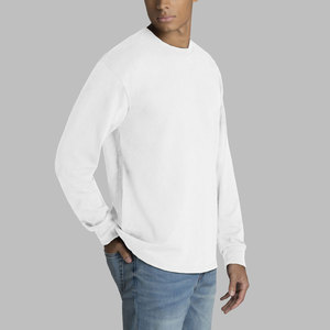 เสื้อยืดแขนยาวผ้าฝ้ายผู้ชาย, เสื้อยืดผ้าฝ้ายพิมพ์ลายคุณภาพสูงและธรรมดา - Product Image 5