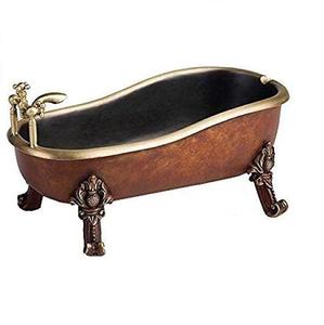 Zapatilla de cobre hecha a mano, bañera independiente con acabado de cobre antiguo y níquel, diseño liso interior - Product Image 1