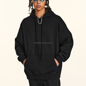 Sweat-shirts à capuche pour hommes, style vintage streetwear, délavé à l'acide, personnalisé, en molleton français, délavé au soleil, uni, imprimé en relief - Product Image 6