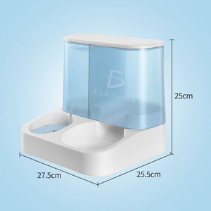 Comederos Automáticos para Mascotas - Dispensador de Agua y Comida de Acero Inoxidable, 1L de Agua y 2.8L de Comida, Fuente de Alimentación Incluida, en Caja - Product Image 3