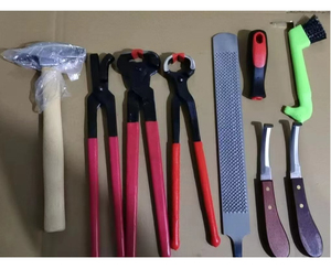 Horshi. Kit d'outils de coupe de sabot de cheval 8 en 1, ensemble d'outils de coupe de sabot d'âne Kit d'outils de maréchal-ferrant complet - Product Image 2