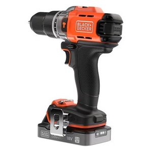 Taladro Percutor Inalámbrico Black & Decker 18V POWERCONNECT BCD383D2XKQW, 2 Baterías de 2Ah, Taladros Percutores de Alto Rendimiento Power Connect - Product Image 2