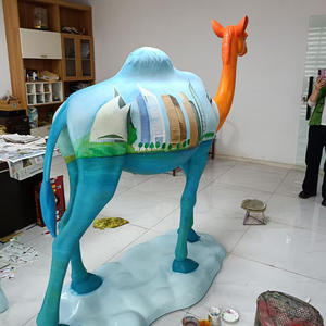 تصميم مخصص دبي على شكل جمل النحت الراتنج نموذج الفن العام ديكور الشارع في الهواء الطلق الإمارات العربية المتحدة موضوع تركيب ردهة الفندق العرض - Product Image 2