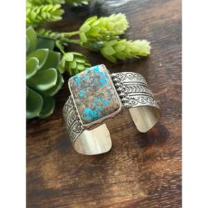 Leroy James Sidewinder Royston Turquoise & Sterling <b>Silver</b> Fashion <b>Cuff</b> <b>Bracelet</b> - Product Image 4