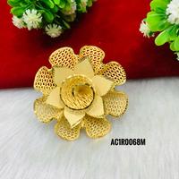 Cincin Wanita Kuningan Berlapis Emas Mawar Bentuk Bunga Klasik - Perhiasan Fashion Online Dari Pilihan Terbaik
