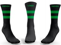 Chaussettes de sport décontractées pour hommes, qualité supérieure, en spandex/polyester, avec logo personnalisé sur le corps, couleurs d'équipe, pour le football et les activités sportives