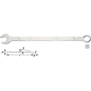 Llave Combinada HAZET 600 LG SW de 27 mm, Acero al Cromo Vanadio, 480 mm Extra Larga - Product Image 5