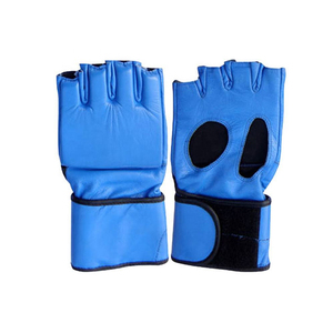 ถุงมือมวยหนังพีวีซีครึ่งนิ้วแบบมืออาชีพสไตล์ที่กำหนดเองพร้อมคุณสมบัติกันน้ำสำหรับการต่อสู้ MMA - Product Image 4