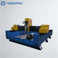 Machine de gravure sur pierre à refroidissement par eau 5,5 kW, routeur CNC 1325 1530 pour marbre et granit, fraiseuse CNC