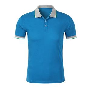 Camiseta de Golf Azul Marino de Alta Calidad, 100% Algodón, Camiseta Deportiva para Hombre, Polos de Golf Personalizados con Logotipo Bordado 2026 - Product Image 1