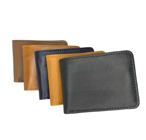Portefeuille vintage en cuir véritable pour hommes avec fenêtre de carte d'identité Portefeuilles en cuir véritable souple de haute qualité Conceptions classiques personnalisées Portefeuilles - Product Image 5