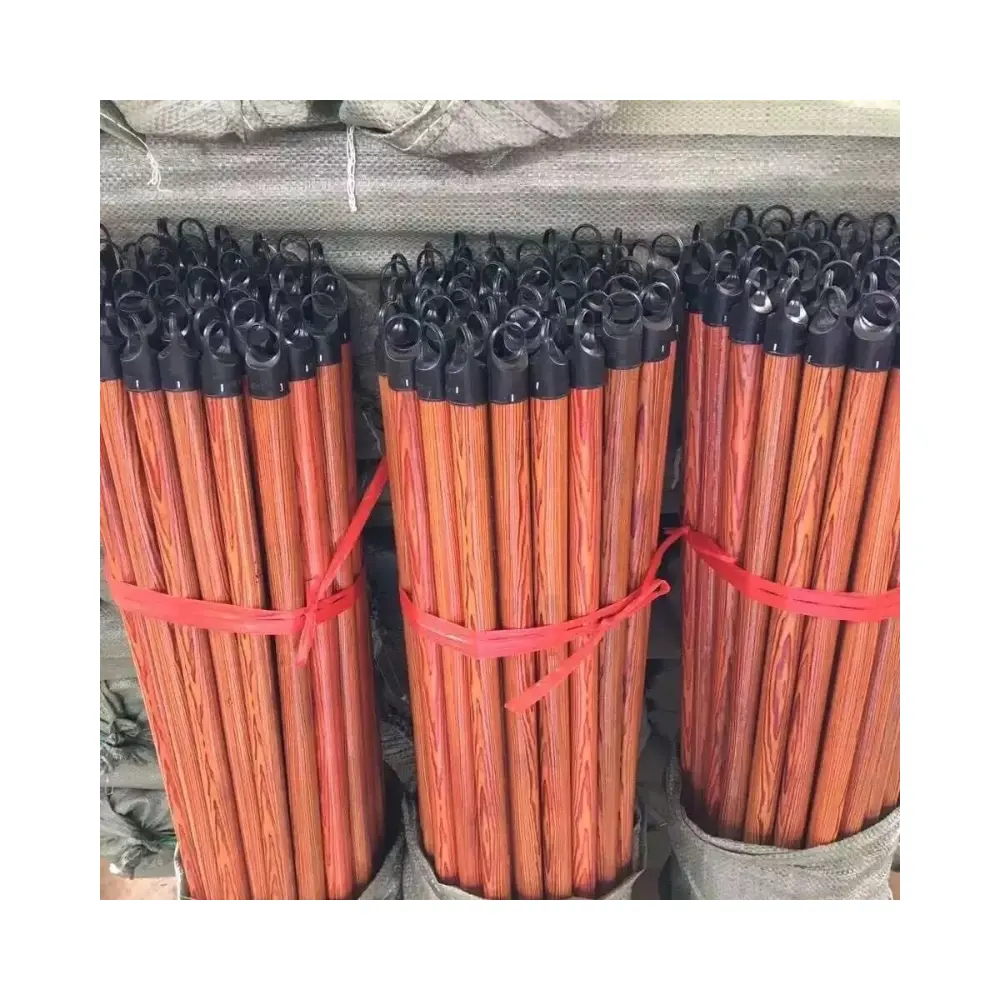 Cheapest Price Natural and PVC Wooden Broom Stick from Factory Acacia and Eucalyptus