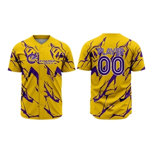 Unisex Baseball Team Uniform Custom Logo Jersey Pants Breathable Moisture Wicking 100% Polyester Fabric <b>Game</b> Practice High - Product Image 3