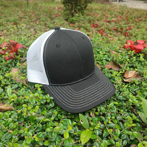Gorra de camionero semicurvada estructurada de 6 paneles, gorra de rendimiento de sarga de algodón resistente para actividades al aire libre, moda Snapback - Product Image 2
