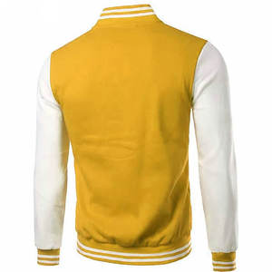 แจ็กเก็ตเลตเตอร์แมนสำหรับผู้ชายแขนเสื้อหนังปักลายโลโก้ตามสั่งสำหรับฤดูหนาว - Product Image 6