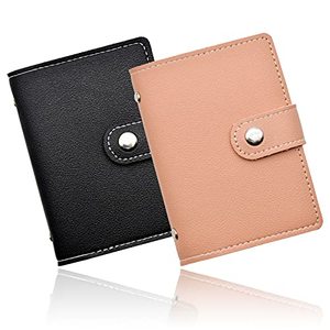 Tarjetero de Cuero Estilo Coreano Antimagnético – Organizador de Tarjetas Bancarias de PU con Múltiples Ranuras para Identificación y Tarjetas de Transporte - Product Image 1