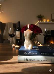 Bougie pour le corps féminin, design créatif de haute qualité, sculpture de torse féminin, bougie d'ambiance cosy, disponible au prix de fabrication - Product Image 6