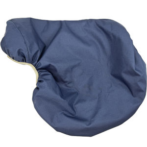 Housse de selle de saut d'obstacles personnalisée avec doublure en maille, matériaux en cuir et polaire pour usage équestre - Product Image 2